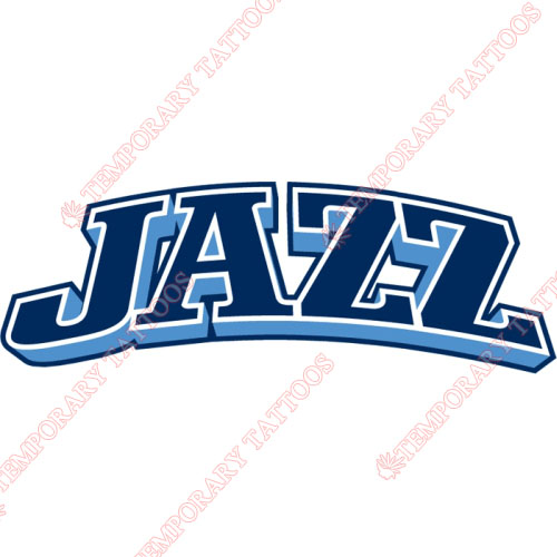 Utah Jazz Customize Temporary Tattoos Stickers NO.1215